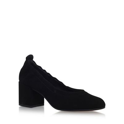 Black 'Adjust' high heel court shoes